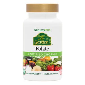 Natures Plus Organic Folate - 60 Capsules